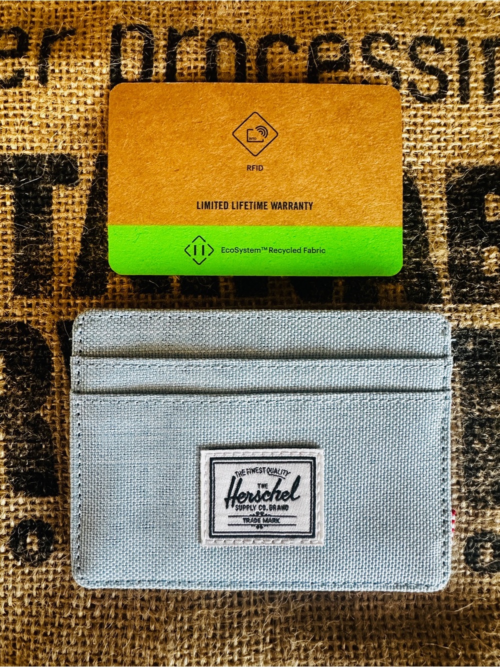 HERSCHEL SUPPLY CO Light Blue Card & Key Holder